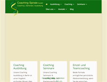 Tablet Screenshot of coaching-spirale.com